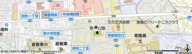 岡山県倉敷市美和周辺の地図
