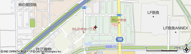 奈良県生駒郡安堵町かしの木台1丁目周辺の地図