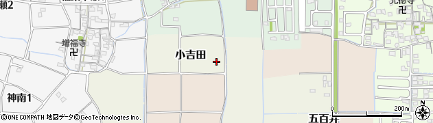 奈良県斑鳩町（生駒郡）小吉田周辺の地図