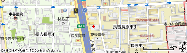 ほっともっと　長吉長原店周辺の地図