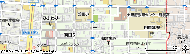 大阪府大阪市住吉区苅田周辺の地図