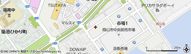 岡山中央魚市株式会社　営業第二部冷塩一課周辺の地図