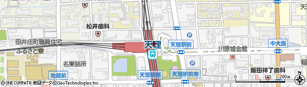 奈良交通株式会社　天理案内所周辺の地図