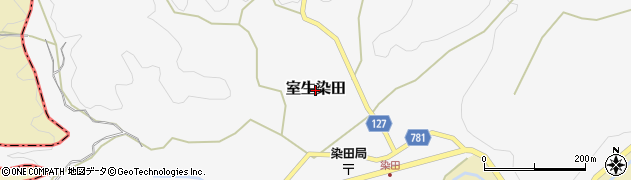 奈良県宇陀市室生染田周辺の地図