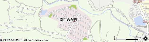 三重県名張市南百合が丘周辺の地図