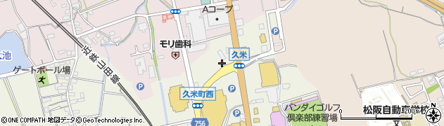 トヨタレンタリース三重松阪店周辺の地図