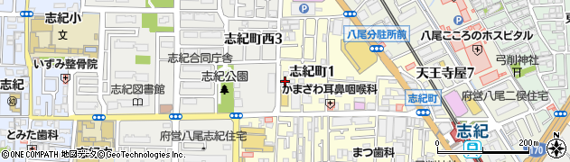 株式会社イング　志紀校周辺の地図