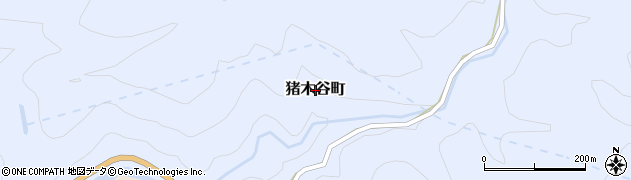 島根県益田市猪木谷町周辺の地図