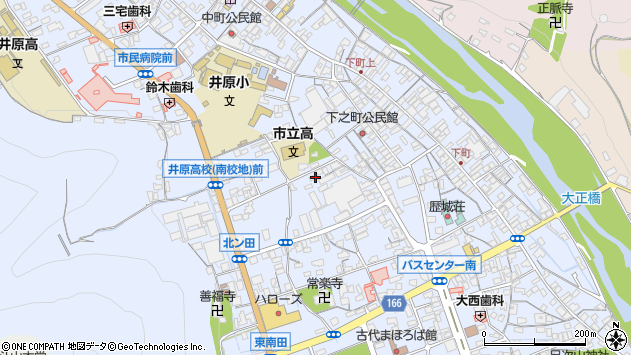 〒715-0019 岡山県井原市井原町の地図