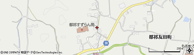 奈良県奈良市都祁友田町周辺の地図