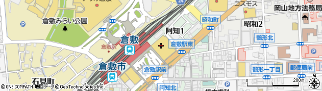 株式会社天満屋倉敷店２階　オールワコールショップ周辺の地図