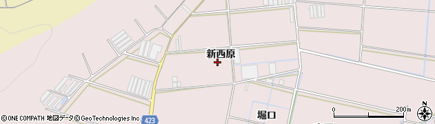 愛知県田原市堀切町（新西原）周辺の地図