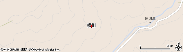 広島県安芸太田町（山県郡）横川周辺の地図