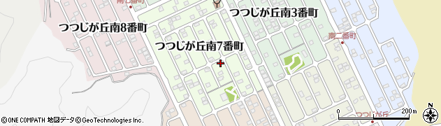 三重県名張市つつじが丘南７番町周辺の地図