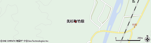 三重県津市美杉町竹原周辺の地図