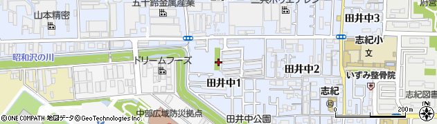 田井中一丁目公園周辺の地図
