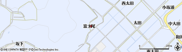 愛知県田原市和地町（富士尾）周辺の地図
