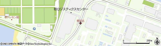 堺浜北周辺の地図