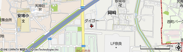 奈良県生駒郡安堵町岡崎268周辺の地図