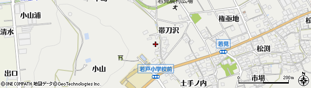 愛知県田原市若見町帯刀沢21周辺の地図