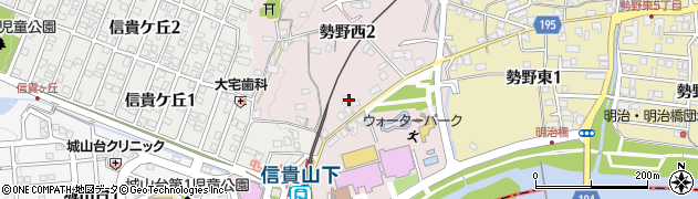 奈良県三郷町（生駒郡）勢野西周辺の地図