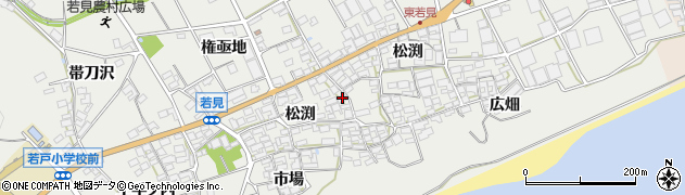 愛知県田原市若見町市場4周辺の地図