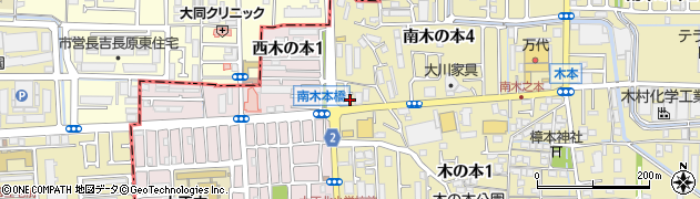 大阪府八尾市南木の本4丁目の地図 住所一覧検索 地図マピオン