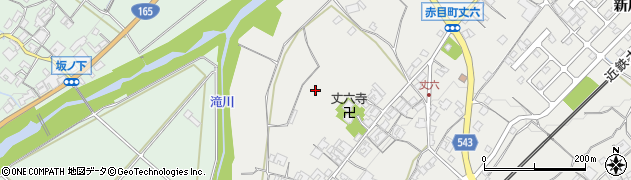三重県名張市赤目町丈六周辺の地図