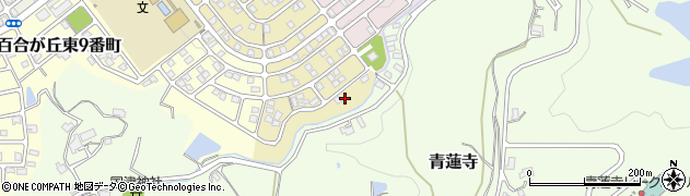 三重県名張市百合が丘東８番町6周辺の地図