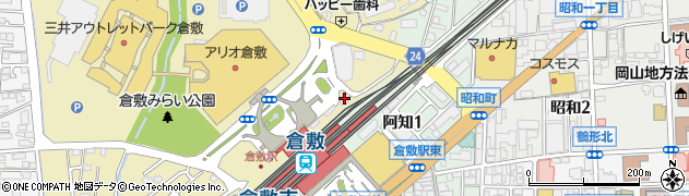 トヨタレンタリース岡山倉敷駅北口店周辺の地図