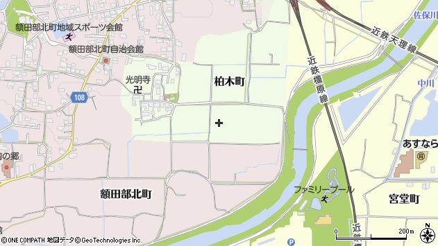 〒639-1034 奈良県大和郡山市柏木町の地図