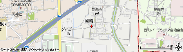 奈良県生駒郡安堵町岡崎589周辺の地図