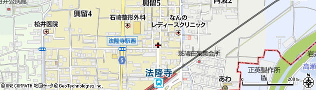 サン薬局　法隆寺店周辺の地図