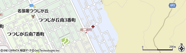 三重県名張市つつじが丘南２番町周辺の地図
