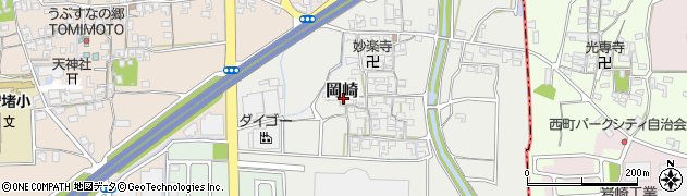 奈良県生駒郡安堵町岡崎588周辺の地図