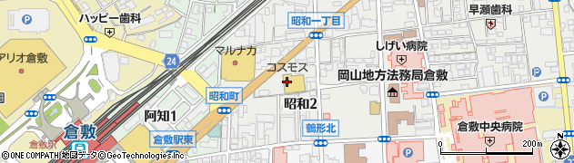 ドラッグストアコスモス倉敷駅前店周辺の地図