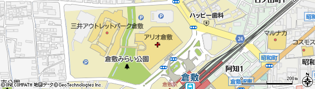 柿安口福堂　アリオ倉敷店周辺の地図