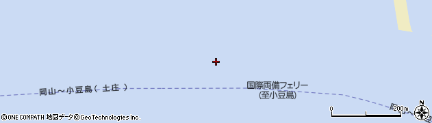 児島湾周辺の地図