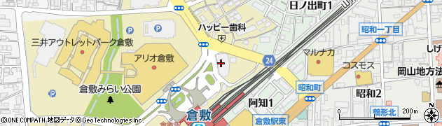 海鮮居酒屋 はなの舞 倉敷駅北口店周辺の地図