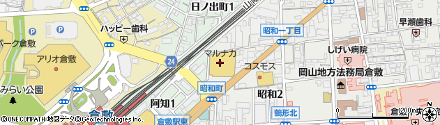 マルナカ倉敷駅前店周辺の地図