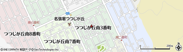三重県名張市つつじが丘南３番町周辺の地図
