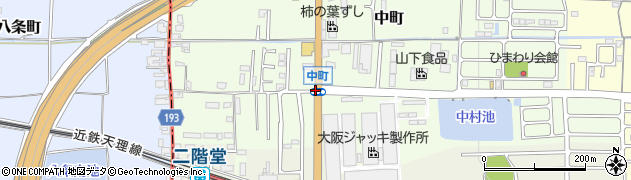 中町周辺の地図