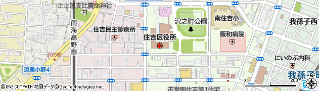 大阪府大阪市住吉区周辺の地図