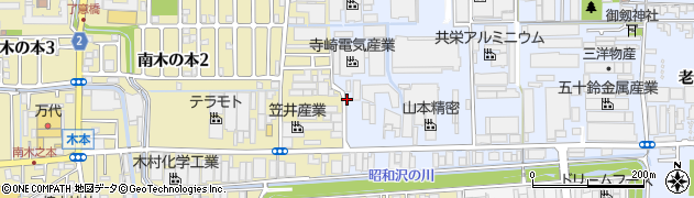 寺崎電気産業株式会社　八尾工場周辺の地図