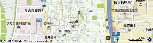 大阪府大阪市平野区長吉長原周辺の地図