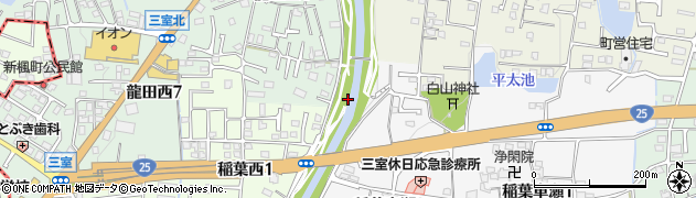 堂山橋周辺の地図