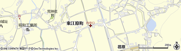 内寺口周辺の地図