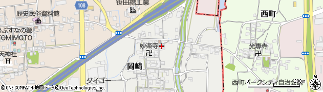 奈良県生駒郡安堵町岡崎554周辺の地図