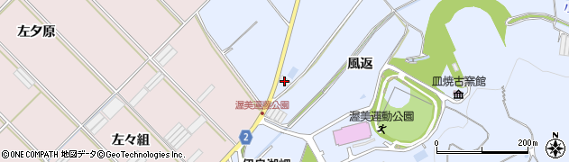愛知県田原市小塩津町（唐沢）周辺の地図
