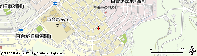 三重県名張市百合が丘東８番町123周辺の地図